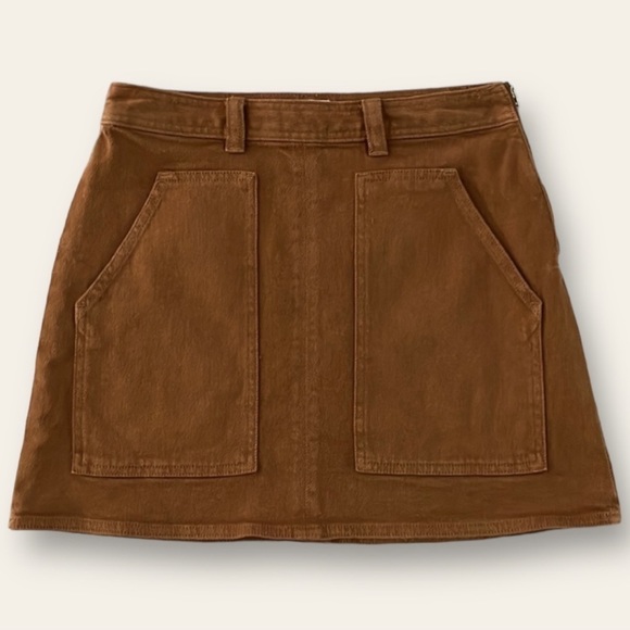 Wilfred Free Brown denim skirt - Picture 1 of 4